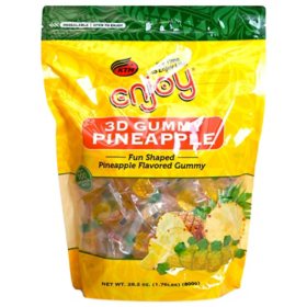 Enjoy 3D Gummy Pineapple 28.2 oz., 100 ct.