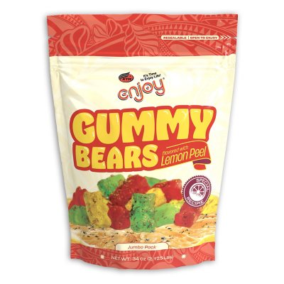 Enjoy Gummy Bears flavored with Lemon Peel 34 oz. - Sam's Club