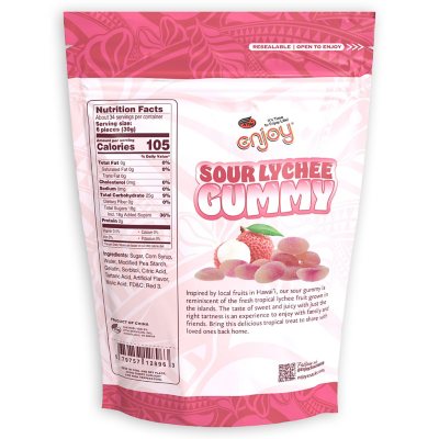 Enjoy Sour Lychee Gummy, 36 oz. - Sam's Club