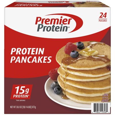 Premier Protein Buttermilk Pancakes, Frozen (24 ct.) Sam's Club