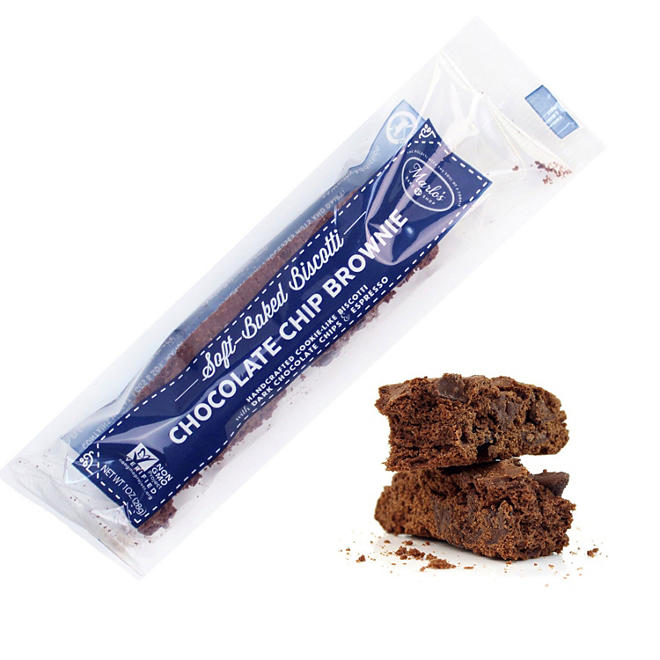 Chocolate Chip Brownie, Single Wrapped Soft-Baked Biscotti (24 ct.)