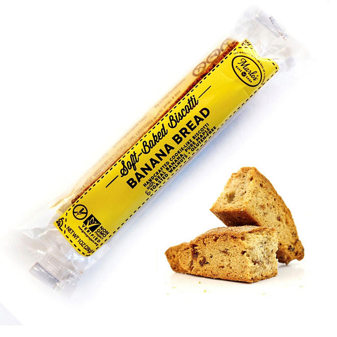 Gluten-Free Banana Bread, Single Wrapped Soft-Baked Biscotti (24 ct.)