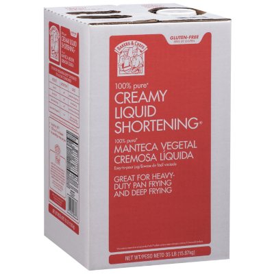 Bakers & Chefs Creamy Liquid Shortening 35 lbs. Sam's Club