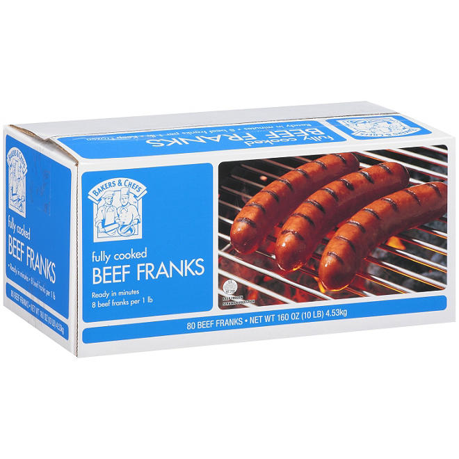 Bakers & Chefs Beef Franks (80 ct.)
