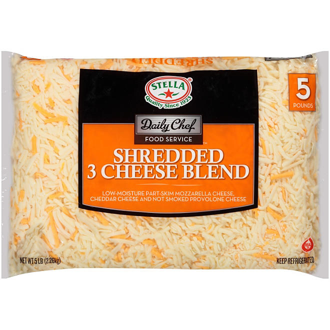 Daily Chef Food Service Shredded 3 Cheese Blend (5 lb.)