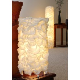 Lace Contemporary Table Lamp in Cream