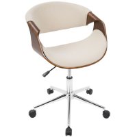 Curvo Mid-Century Modern Office Chair (Assorted Colors)