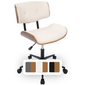 Lombardi Mid-Century Modern Adjustable Office Chair, Assorted Colors