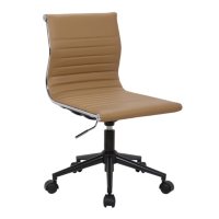 Masters Industrial Task Chair with Black Base and Faux Leather (Assorted Colors)