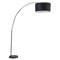 Salon Contemporary Floor Lamp with Black Base (Assorted Colors)