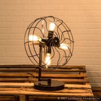 Ozzy Industrial Table Lamp in Antique