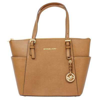 Jet Set Saffiano Leather Top-Zip Tote Bag by Michael Kors - Sam's Club