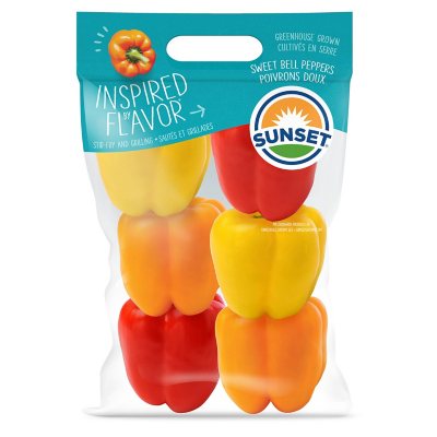 Multi Bell Sweet Peppers (6 ct.) - Sam's Club