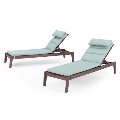 RST Brands Vaughn 2 Piece Sunsharp Chaise Lounges with Cushions