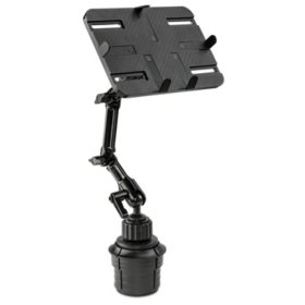 Mount-It! Universal Tablet and iPad Car Mount with Cup Holder Base (Black)