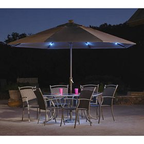 Sunsource Solar Lighted Umbrella 11 5 Sam S Club