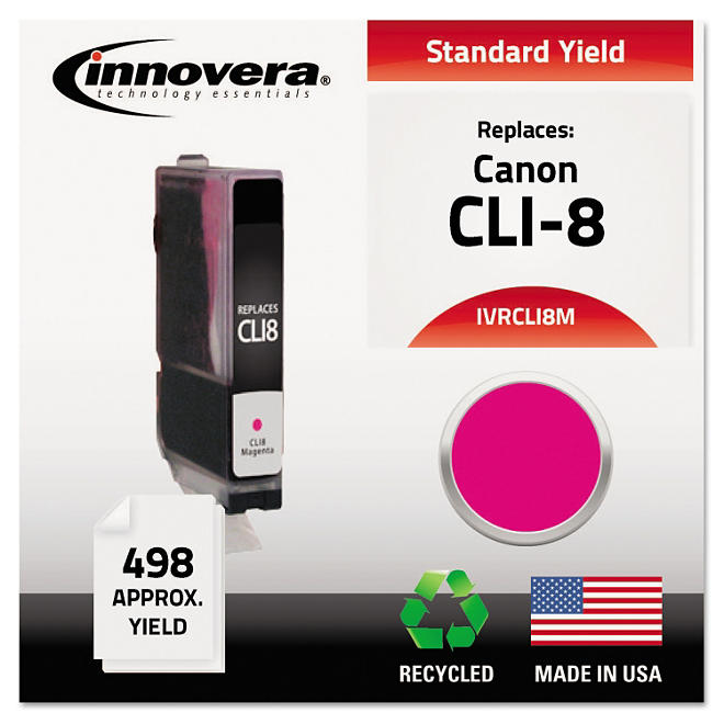 Innovera® Remanufactured 0622B002 (CLI-8) Ink, Magenta