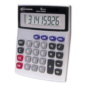 Innovera 15925 Portable Minidesk Calculator