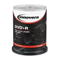 Innovera - DVD+R Discs, 4.7GB, 16x, Spindle, Silver -  100/Pack