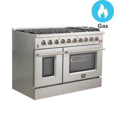 Forno Galiano 6.49 Cu. Ft. Slide-In Gas Range - Pro Style 8 Burner & Double  Gas Oven - Sam's Club