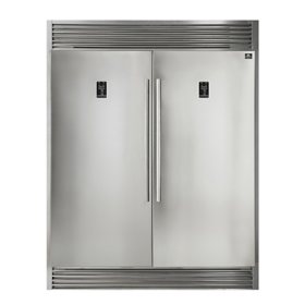 FORNO Rizzuto 60 in. 2 Door Pro-Style Touch Control Refrigerator Fridge/Freezer Dual Combination 27.6 cu.ft		