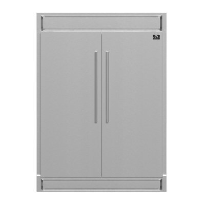 Maderno 2-Piece 56-Inch Convertible Refrigerator, 27.2 cu. ft., with Decorative Grill - 60-Inch Wide