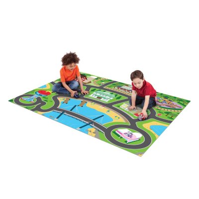 Megamat Jumbo Floor Playmat with Two Character Vehicles- Paw Patrol:- Paw Patrol