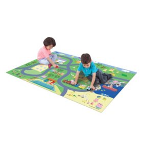 Megamat Jumbo Floor Playmat with 2 Character Vehicles