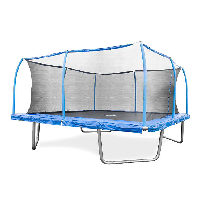 15' Square Trampoline and SteelFlex Safety Enclosure