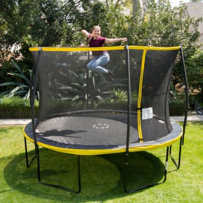 LVLUOKJ Filet Trampoline Ø 6ft/8ft/10ft/12ft, Filet de Sécurité  Remplacement, Filet de Protection Rechange Résistant aux UV, Fermeture  Éclair (Color : Black, Size : 12ft-8 Poles) : : Sports et Loisirs