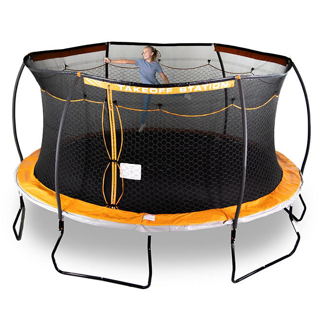 15' Steelflex Trampoline with Electron Shooter 		