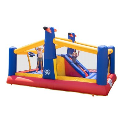Double Inflatable Bounce House with Dodgeball