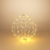 15" Lighted Metal Sphere