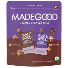 MadeGood Mixed Berry & Chocolate Chip Granola Minis, 24 pk.