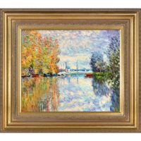 Claude Monet Autumn on the Seine at Argenteuil Hand Painted Oil Reproduction