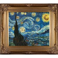 Vincent Van Gogh Starry Night (gold)  Hand Painted Oil Reproduction