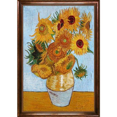 Hand-painted Oil Reproduction of Vincent Van Gogh's Sunflowers. - Sam's ...