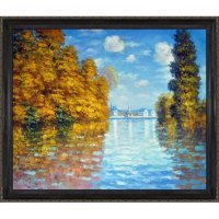 Hand-painted Oil Reproduction of Claude Monet's  Autumn at Argenteuil.