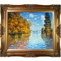 Hand-painted Oil Reproduction of Claude Monet's  Autumn at Argenteuil.