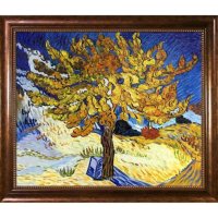 Hand-painted Oil Reproduction of Vincent Van Gogh's The Mulberry Tree.