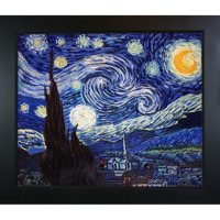 Hand-painted Oil Reproduction of Vincent Van Gogh's Starry Night..