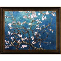 Hand-painted Oil Reproduction of Vincent Van Gogh's Branches of an Almond Tree in Blossom