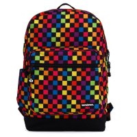 Yak Pak Vanderbilt Backpack in Multi Color Checker Print