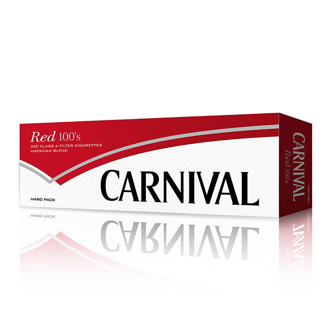 Carnival Red 100s Box (20 ct., 10 pk.)