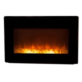 Fire Sense Black Wall Mounted Electric Fireplace Sam S Club