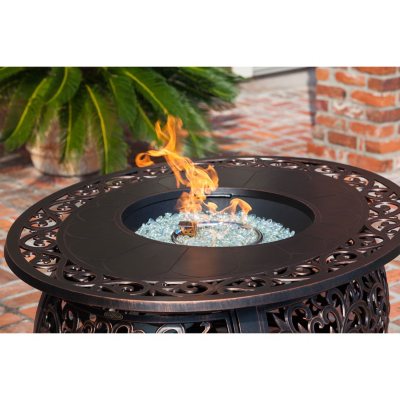 Toulon Oval Aluminum Lpg Fire Pit Sam S Club