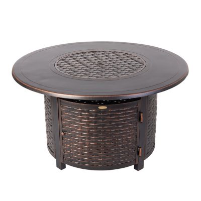 Florence Woven Aluminum Lpg Fire Pit Sam S Club