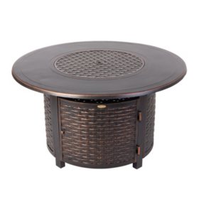 Florence Woven Aluminum Lpg Fire Pit Sam S Club