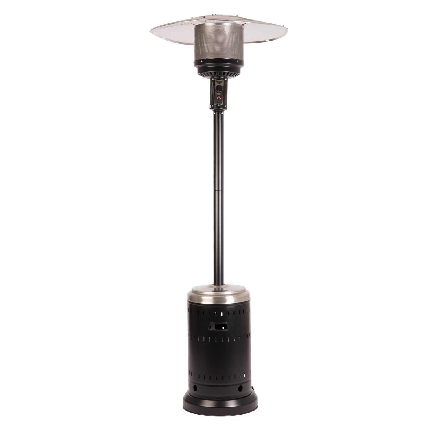 Fire Sense 46,000 BTU Patio Heater in Onyx and Stainless Steel