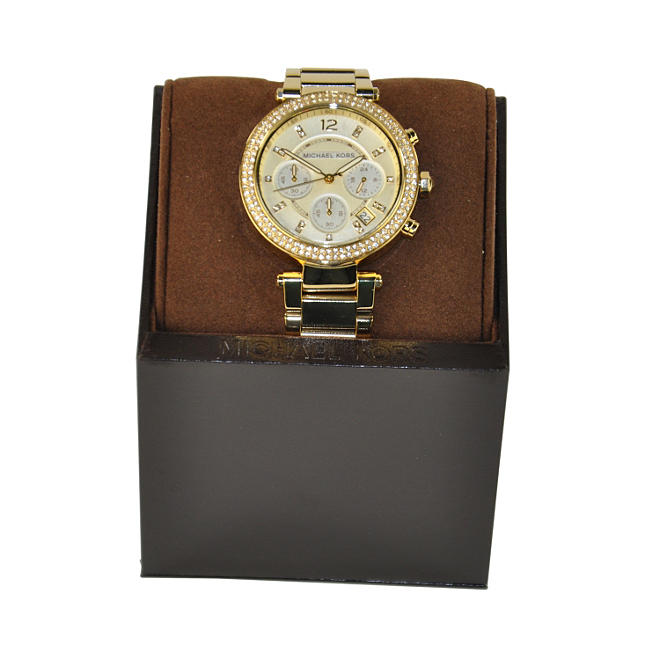 Ladies Parker Watch in Gold Ion Plated Stainless Steel by Michael Kors